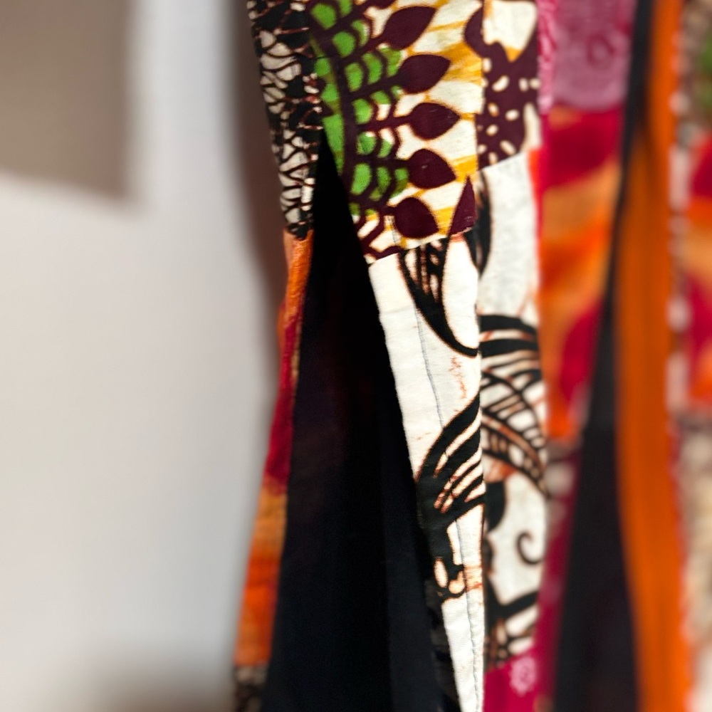 Vintage Patchwork Long Coat Size Large - image 6